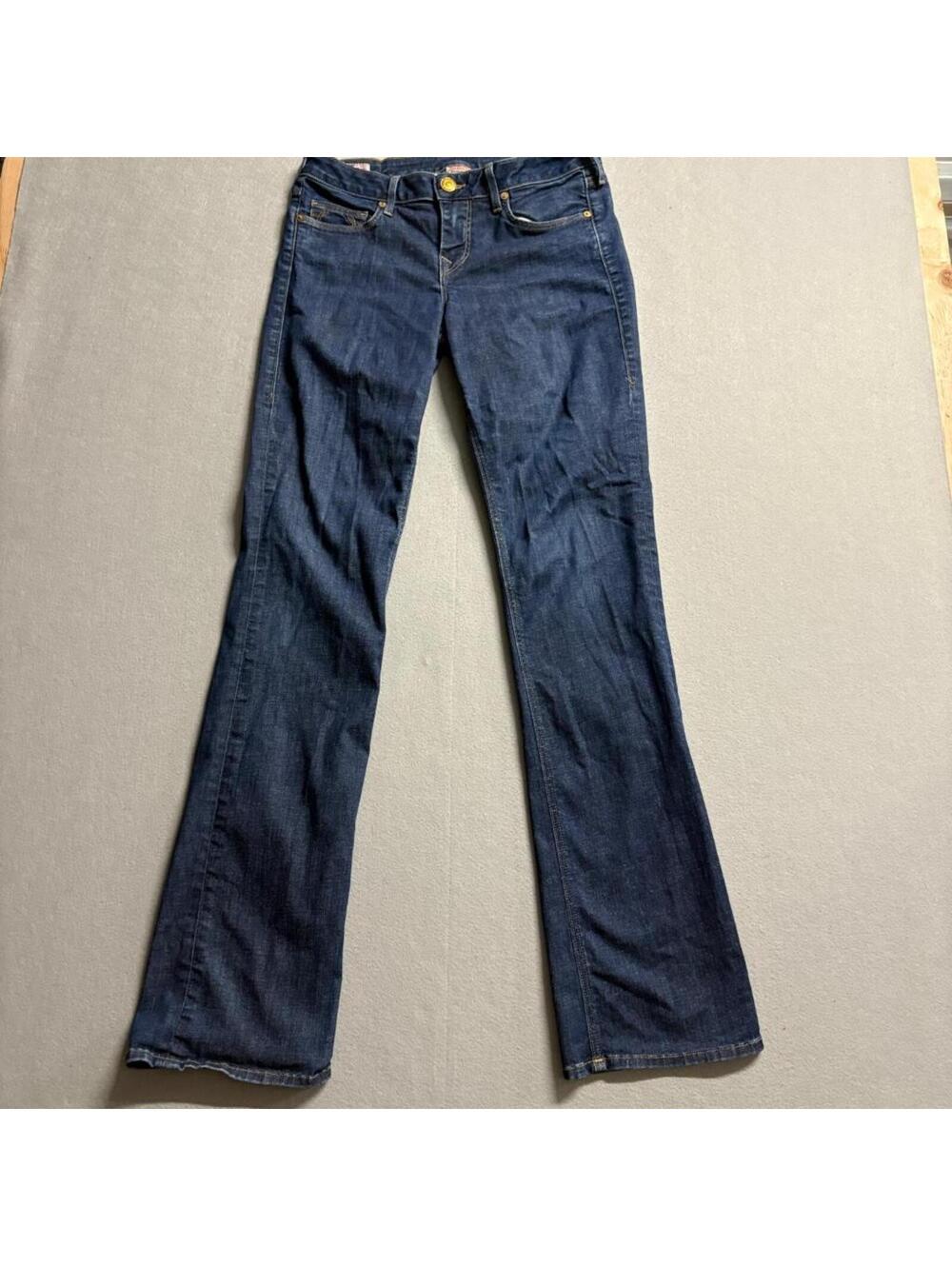 True Religion Tony Bootcut Jeans Womens 29 Blue Denim Made in USA Stretch